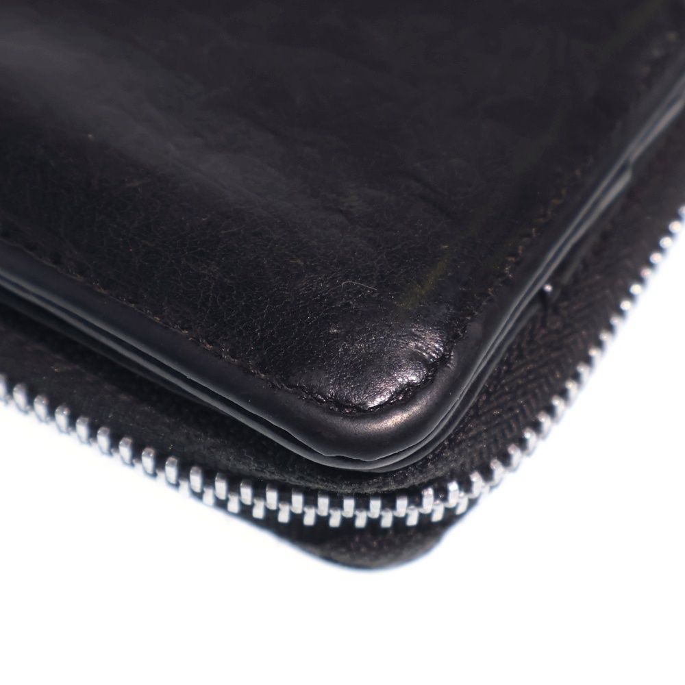 Chrome Hearts SQ Zip Bill Square Zip Leather Wallet Black — view 5