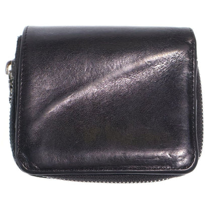 Chrome Hearts SQ Zip Bill Square Zip Leather Wallet Black — view 2