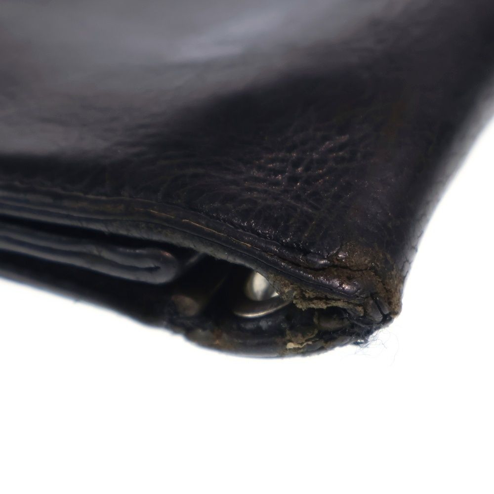 Chrome Hearts Cross Ball Button Leather Wallet Black — view 4