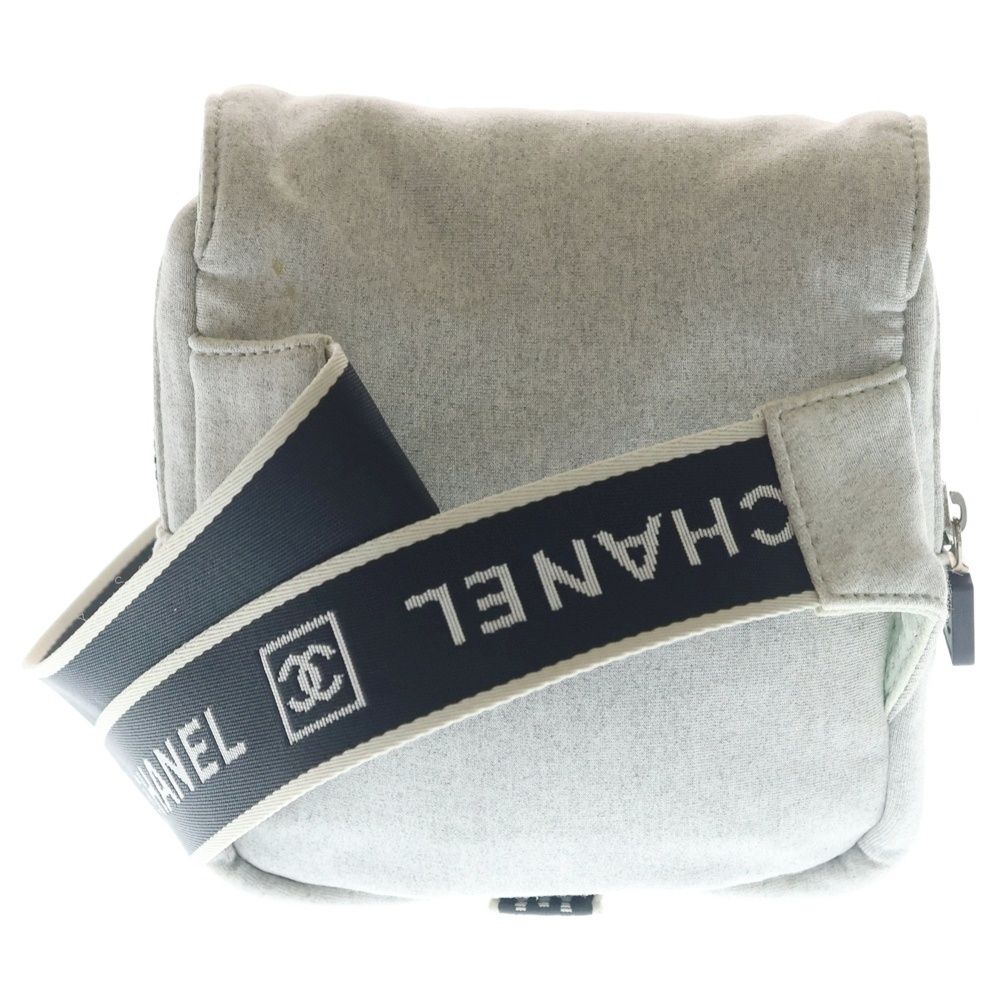 Chanel Sports Line Choco Bar Waist Pouch Cotton Gray — view 2