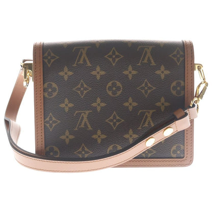 Louis Vuitton Monogram Reverse Dauphine Mini Shoulder Bag Brown Leather Gold — view 2