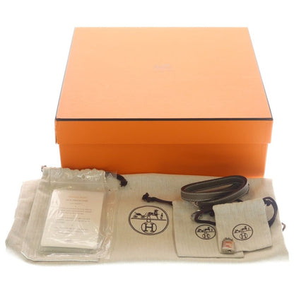 Hermes Bolide 31 Etoupe Taurillon Clemence Leather 2-Way Bag Silver Beige — view 6