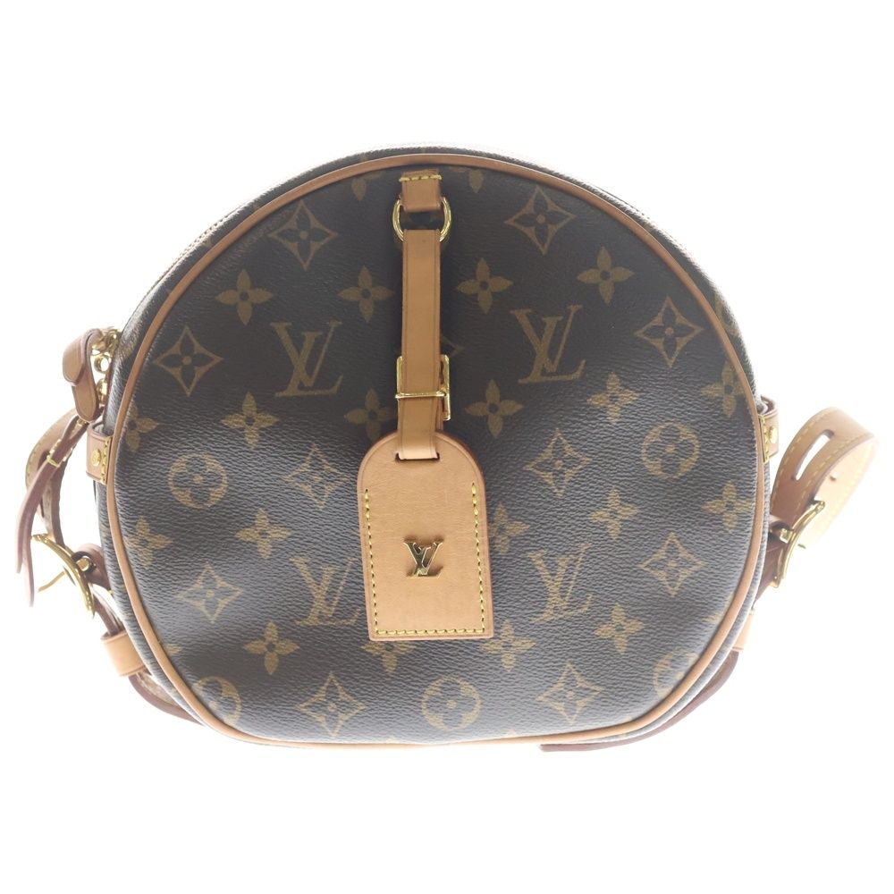 Louis Vuitton Boite Chapeau Sple MM Monogram Leather Shoulder Bag Gold Brown