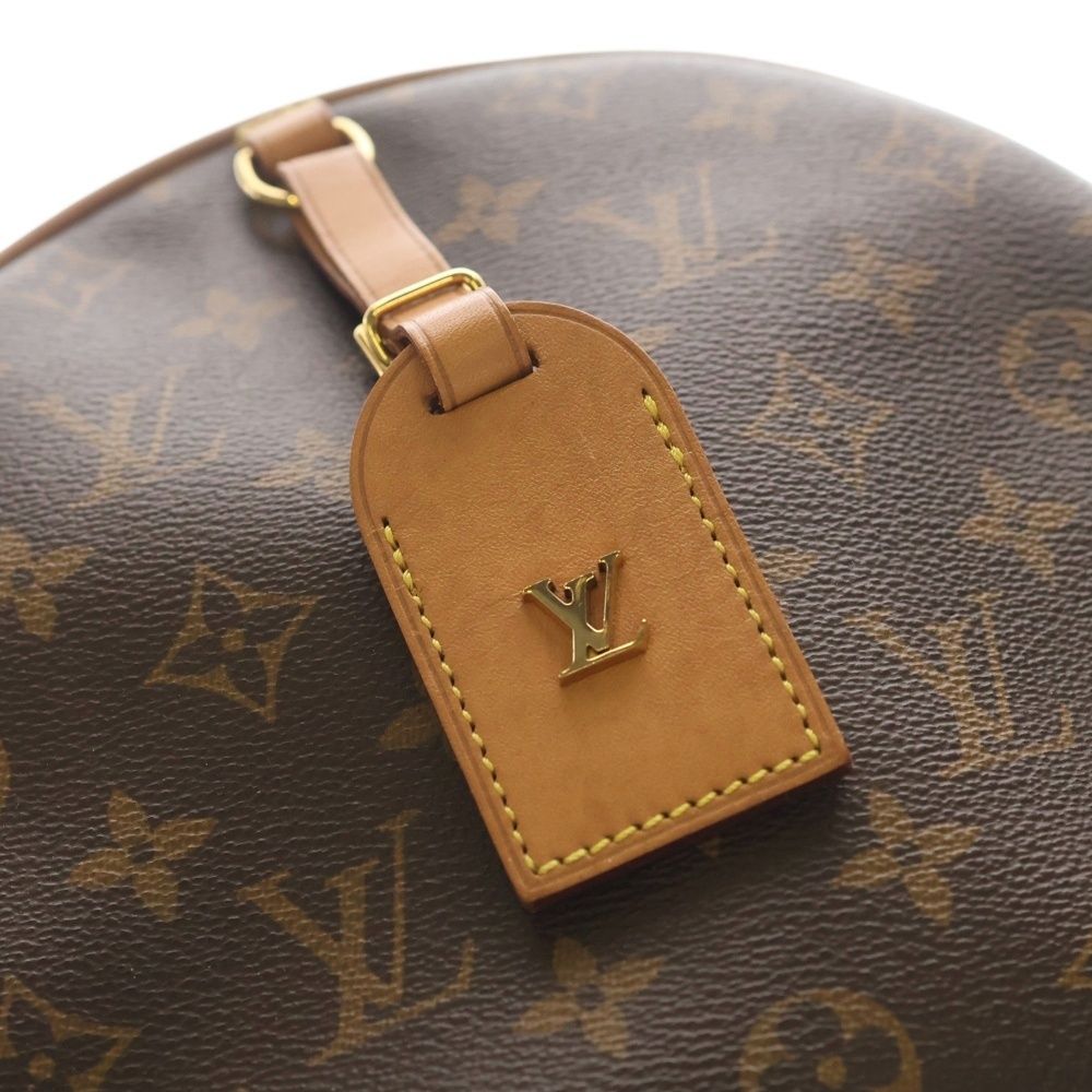Louis Vuitton Boite Chapeau Sple MM Monogram Leather Shoulder Bag Gold Brown — view 5