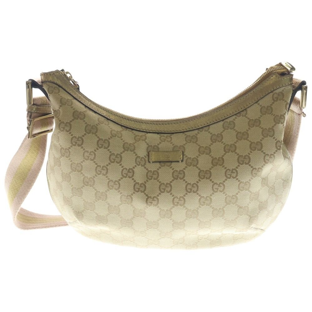 Gucci GG Canvas Shoulder Bag Beige