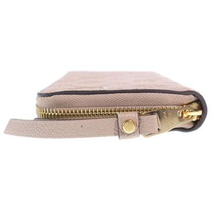 Louis Vuitton Monogram Empreinte Zip Around Tourtore Wallet Card Case Beige — view 3
