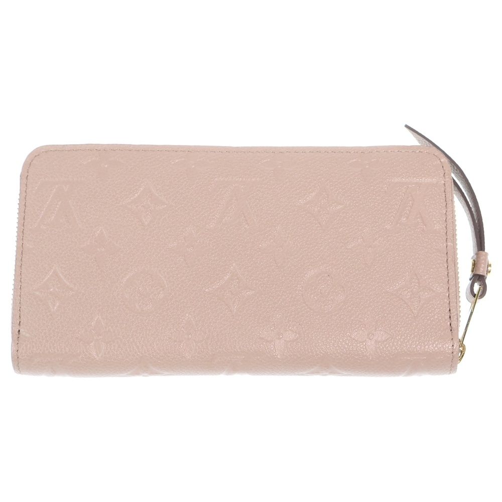 Louis Vuitton Monogram Empreinte Zip Around Tourtore Wallet Card Case Beige — view 2