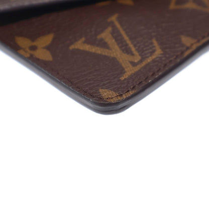 Louis Vuitton Monogram Card Holder Recto Verso Bag Charm Case Brown Black — view 6