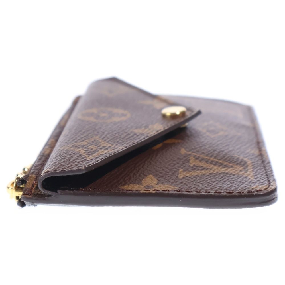 Louis Vuitton Monogram Card Holder Recto Verso Bag Charm Case Brown Black — view 3