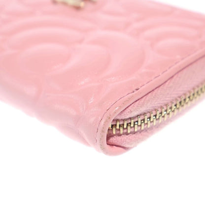 Chanel Camellia Coin Case Bag Charm Pink Leather Gold — view 5