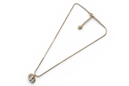 Dior Necklace Vintage CD Logo Motif Gold — view 2