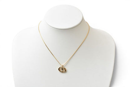 Dior Necklace Vintage CD Logo Motif Gold — view 4
