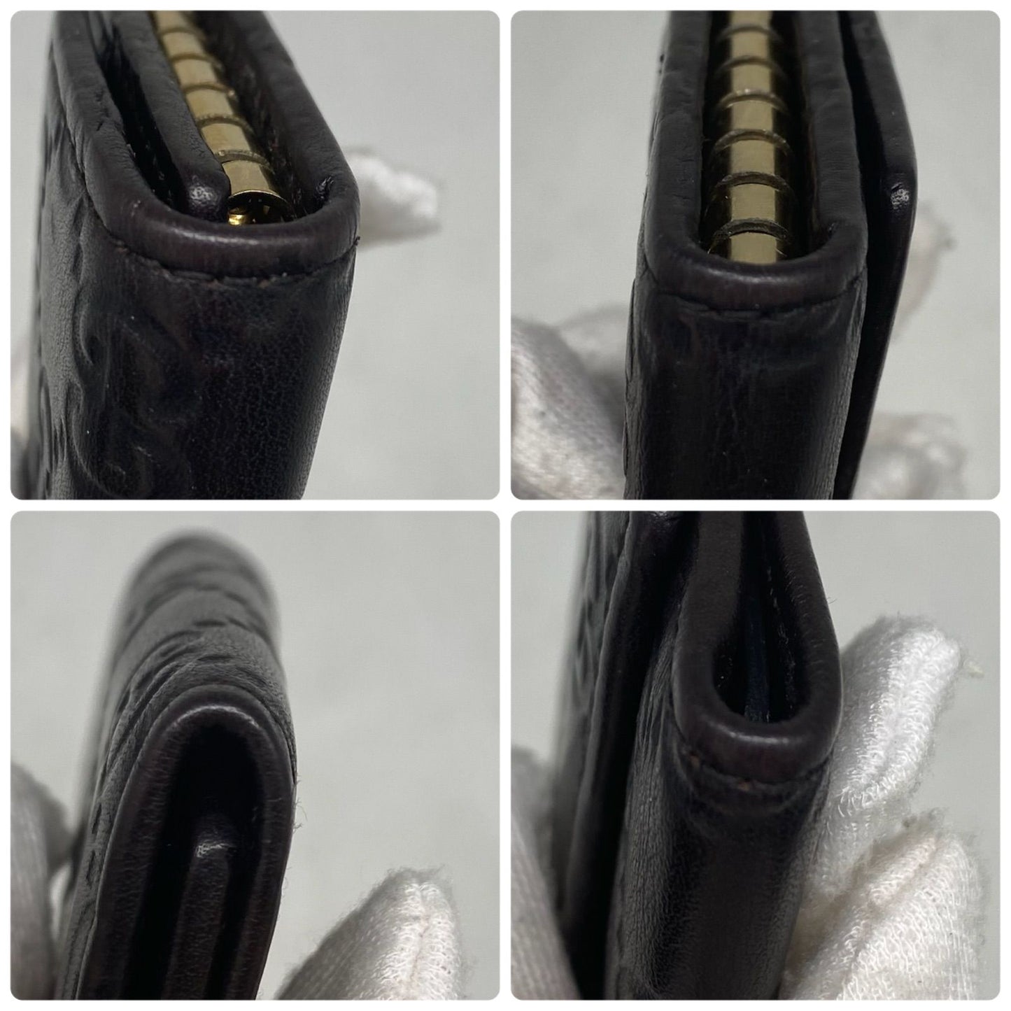 Gucci Key Case GG Marais the Leather 6 Keys Black Key Holder — view 5