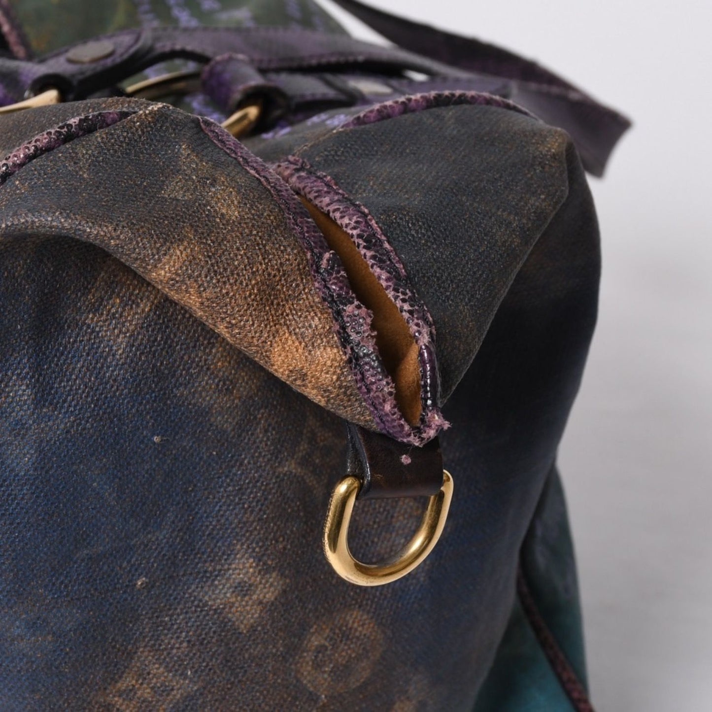 Louis Vuitton Tote Bag Richard Prince Heartbreak Monogram Jokes Canvas Violet — view 6