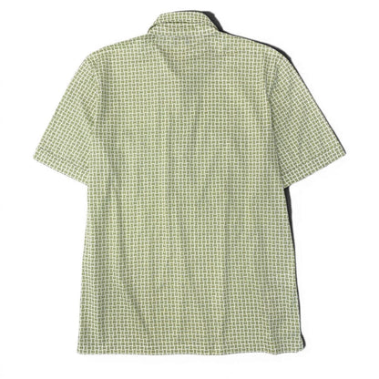 Hermes Kept Short Sleeve Polo Shirt Cotton Motif Allover Stretch — view 3