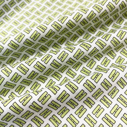 Hermes Kept Short Sleeve Polo Shirt Cotton Motif Allover Stretch — view 6