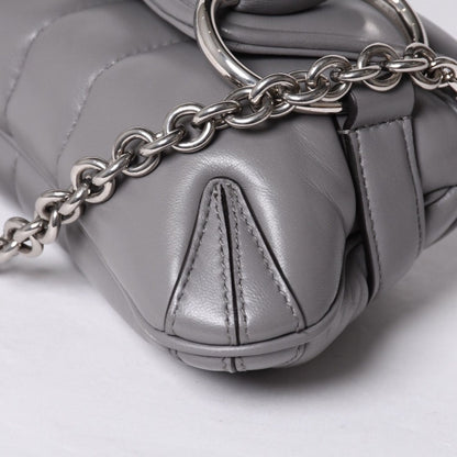Gucci Horsebit 2-Way Shoulder Bag Leather Gray Silver — view 8