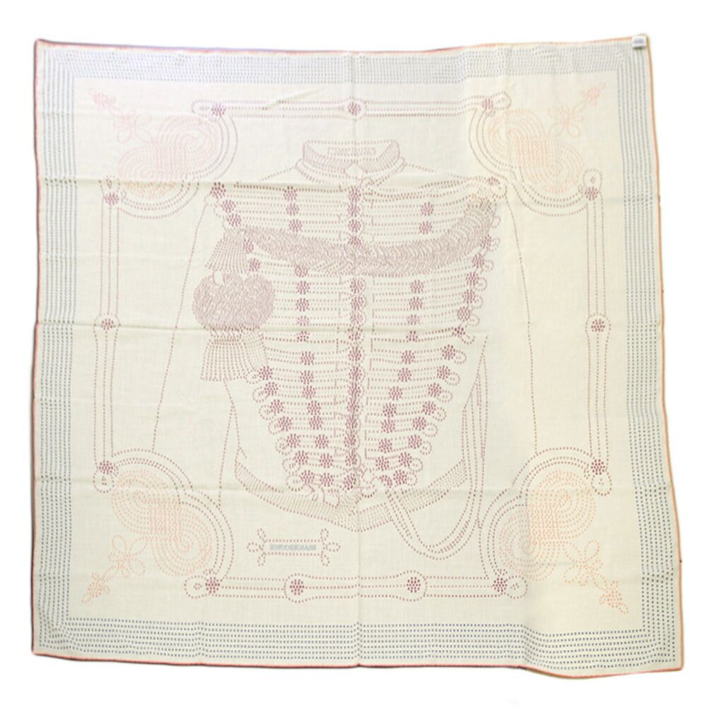 Hermes Carre 140 Brandebourgs Brandenburg Decoration Beige Scarf Cashmere Silk — view 2