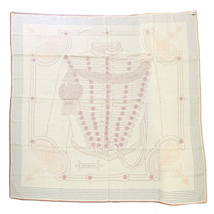 Hermes Carre 140 Brandebourgs Brandenburg Decoration Beige Scarf Cashmere Silk — view 2