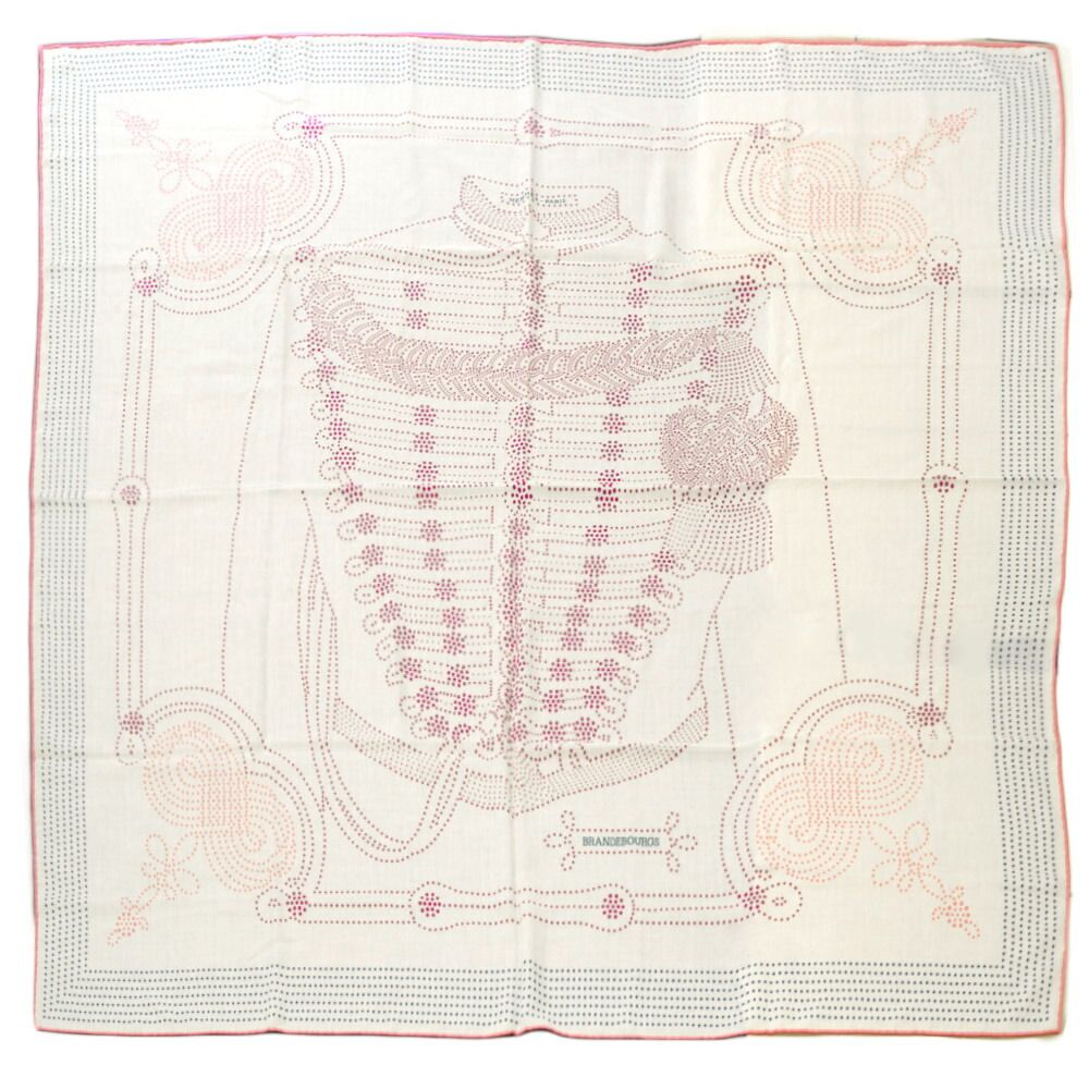 Hermes Carre 140 Brandebourgs Brandenburg Decoration Beige Scarf Cashmere Silk