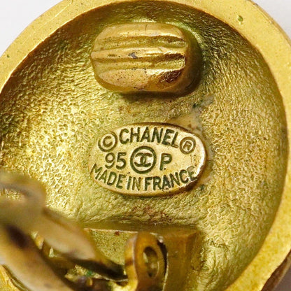 Chanel Earrings Vintage CC Logo Round — view 4