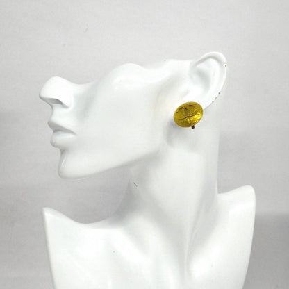Chanel Earrings Vintage CC Logo Round — view 5