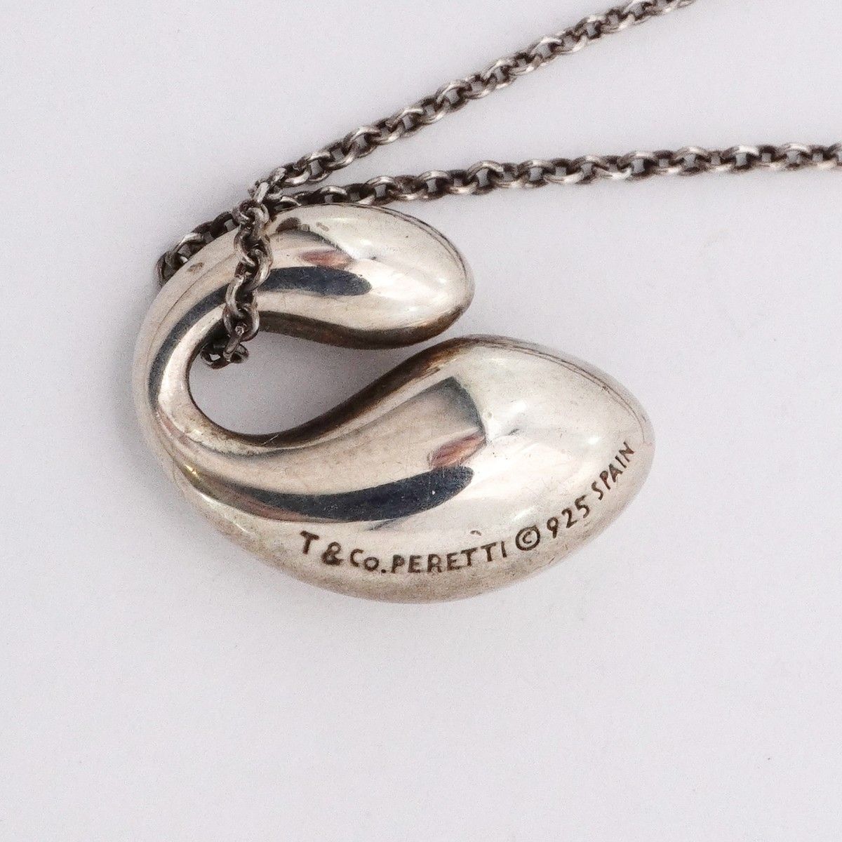 Tiffany & Co Necklace Double Teardrop 925 Sterling Silver — view 6
