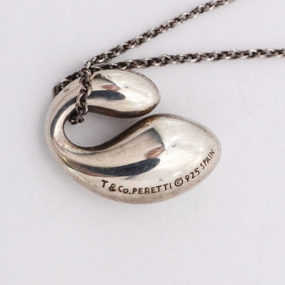 Tiffany & Co Necklace Double Teardrop 925 Sterling Silver — view 6