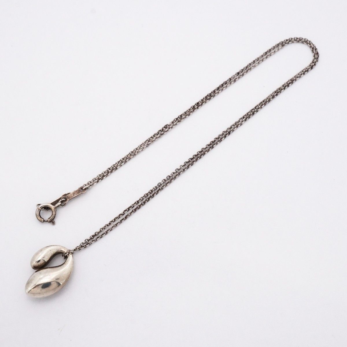 Tiffany & Co Necklace Double Teardrop 925 Sterling Silver — view 3