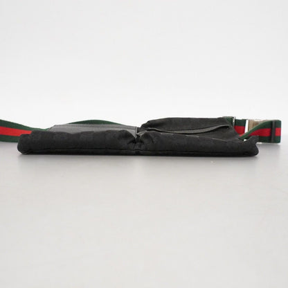 Gucci Waist Bag GG Canvas Sherry Line Black Silver — view 3
