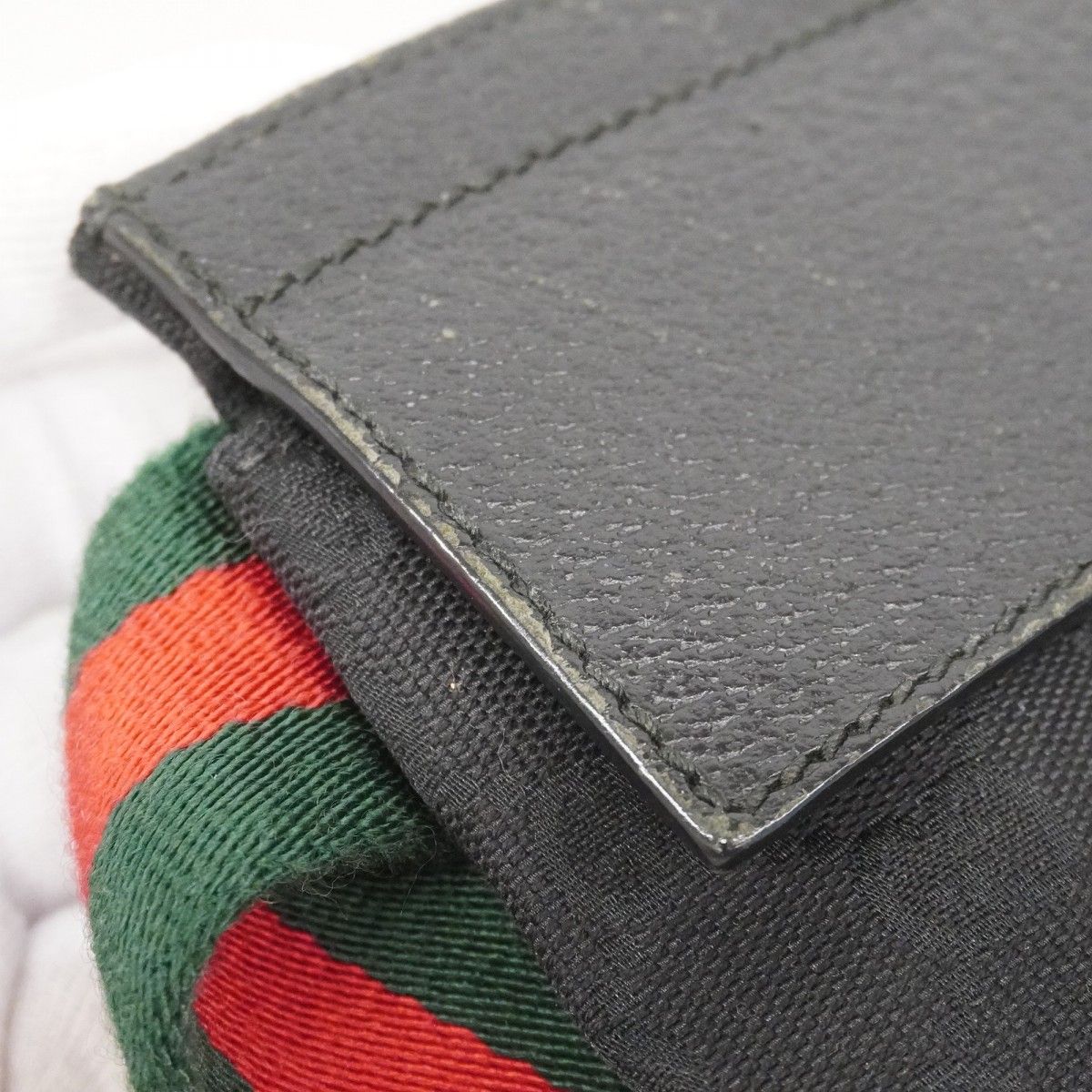 Gucci Waist Bag GG Canvas Sherry Line Black Silver — view 8