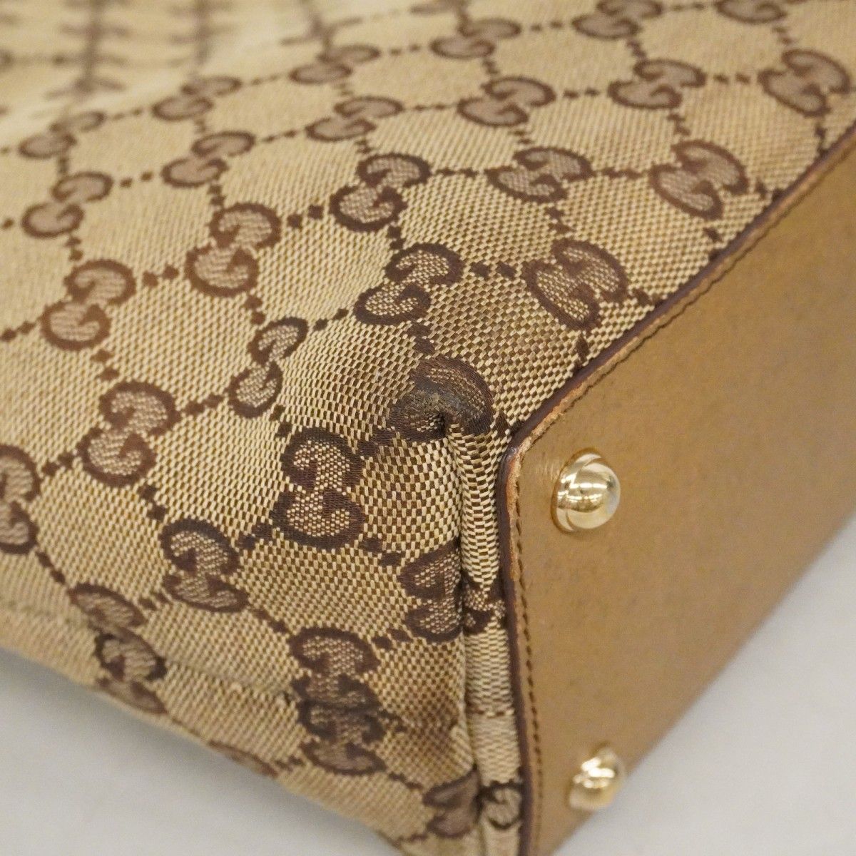 Gucci Tote GG Canvas Beige Gold — view 6