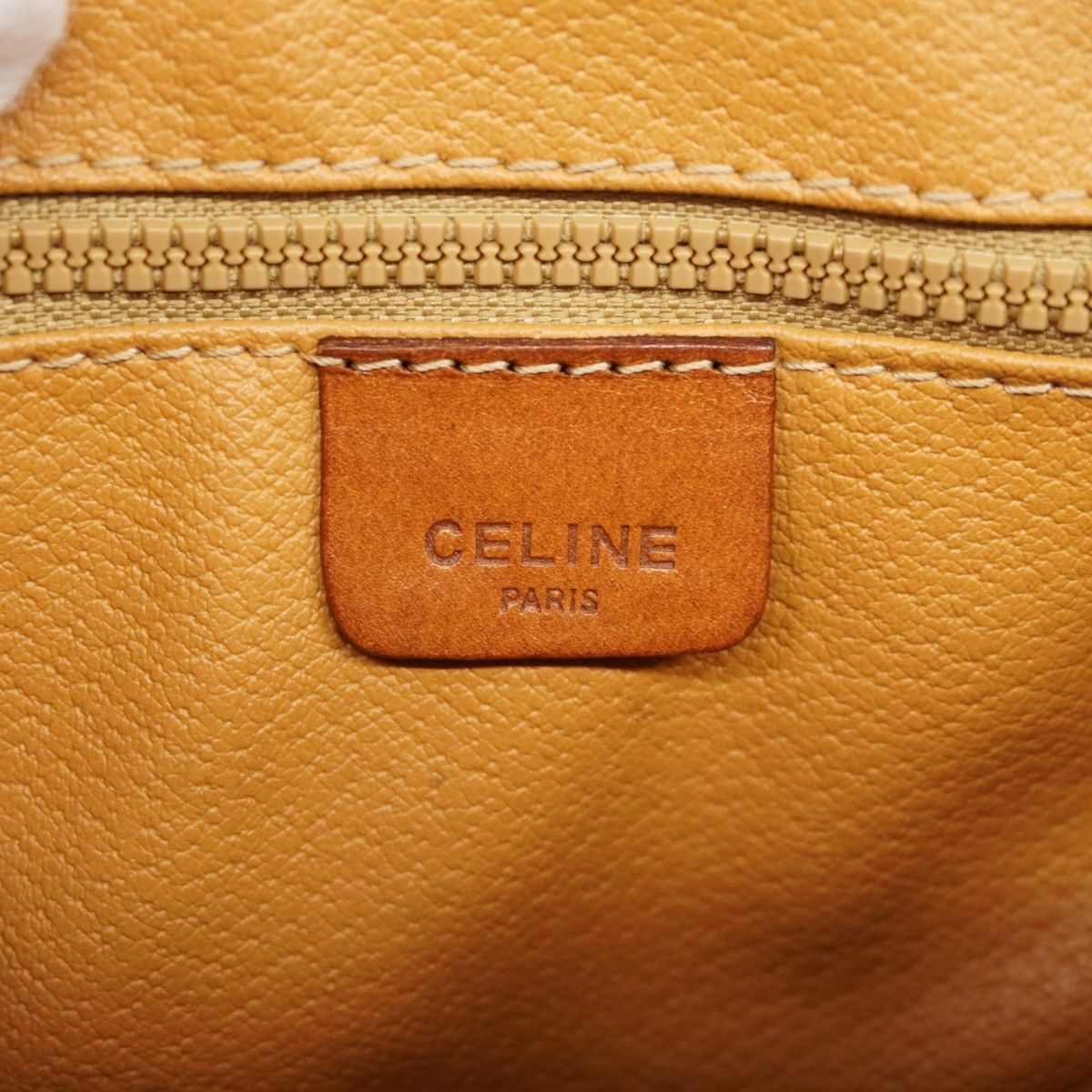 Celine Shoulder Bag Macadam Brown Gold — view 5