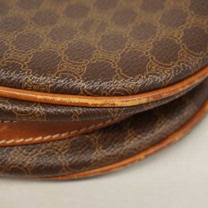 Celine Shoulder Bag Macadam Brown Gold — view 7