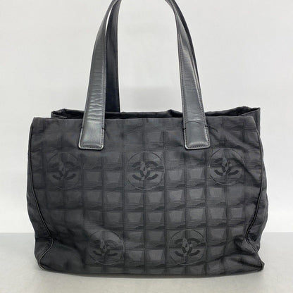 Chanel Tote New Travel Nylon Black Gold — view 9