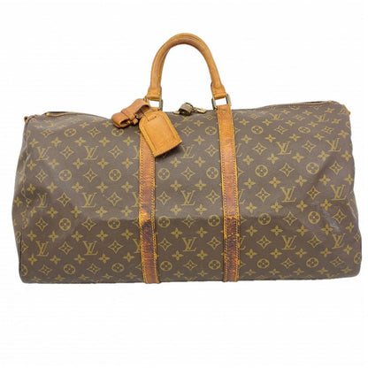 Louis Vuitton Boston Bag Monogram Keepall Bandouliere 55 Brown