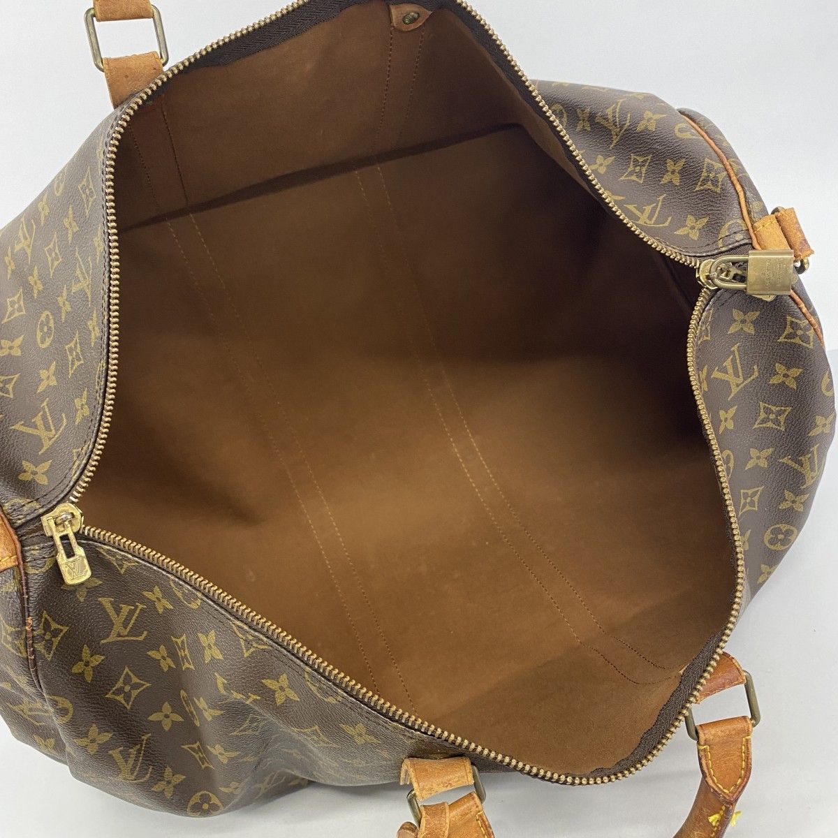 Louis Vuitton Boston Bag Monogram Keepall Bandouliere 55 Brown — view 4