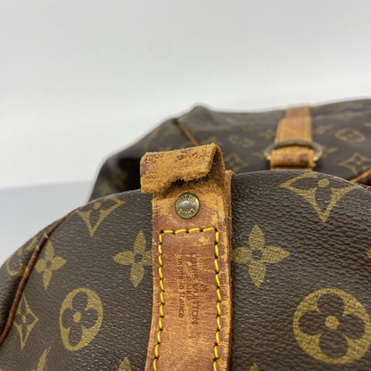 Louis Vuitton Boston Bag Monogram Keepall Bandouliere 55 Brown — view 6