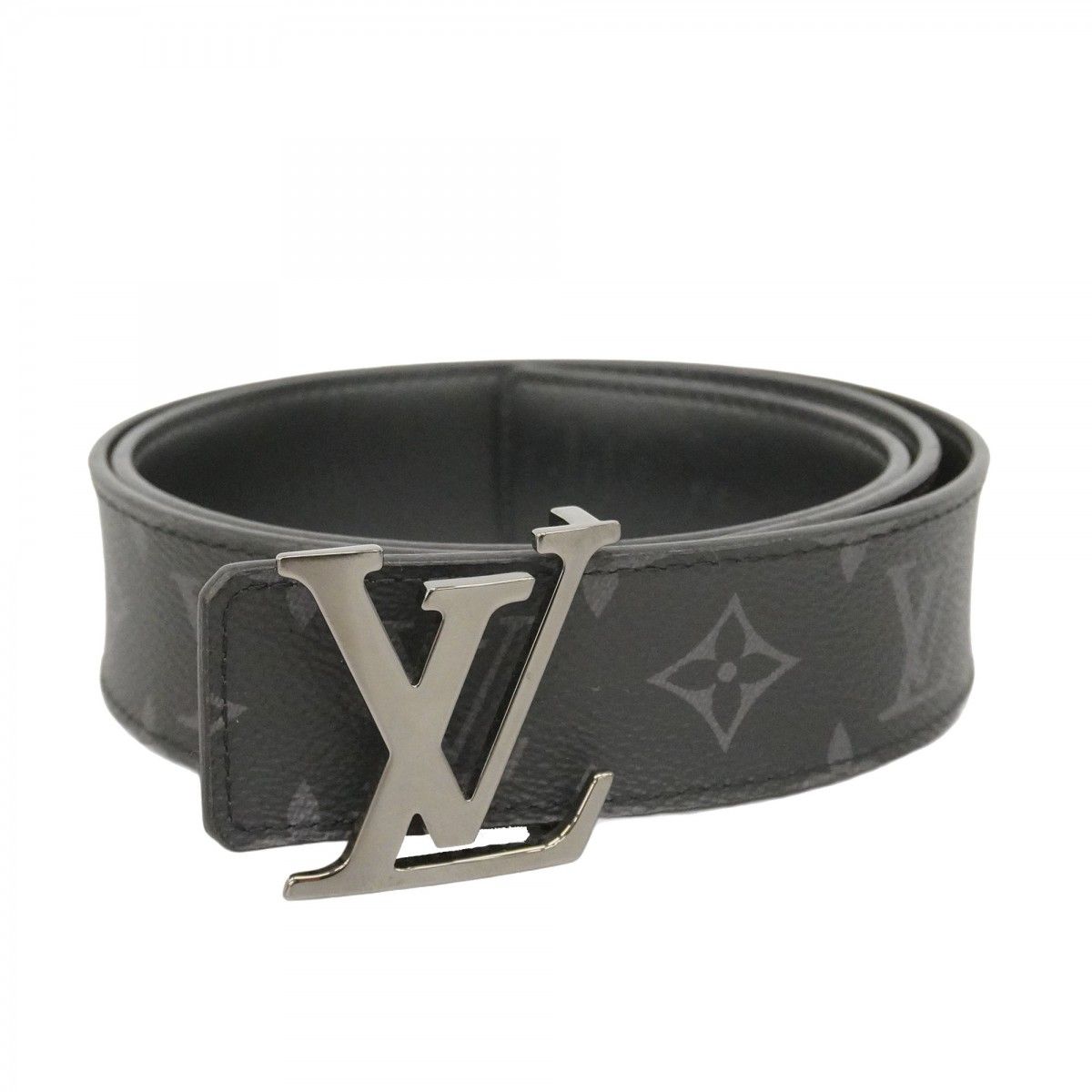 Louis Vuitton Belt Monogram Eclipse LV Initial 40 mm Reversible Black