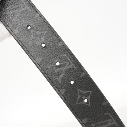 Louis Vuitton Belt Monogram Eclipse LV Initial 40 mm Reversible Black — view 7