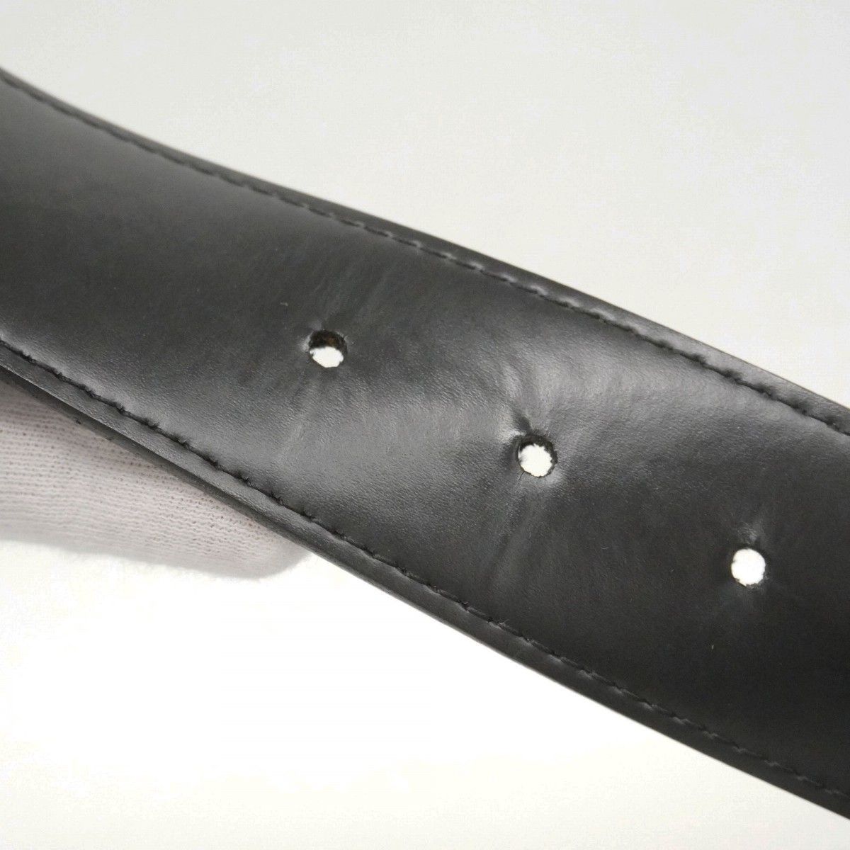 Louis Vuitton Belt Monogram Eclipse LV Initial 40 mm Reversible Black — view 6
