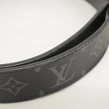 Louis Vuitton Belt Monogram Eclipse LV Initial 40 mm Reversible Black — view 4