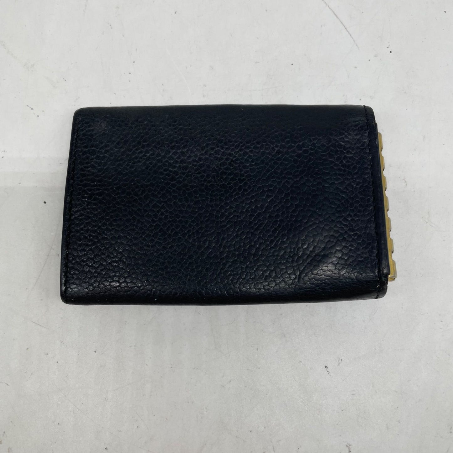 Chanel Key Case CC Logo Caviar Leather Black Key Hook Key Holder — view 2