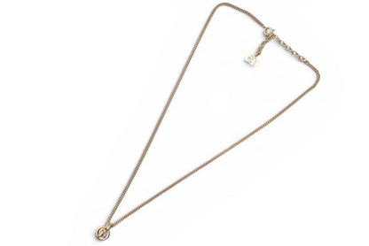 Dior Necklace Vintage CD Logo Circle Gold — view 5