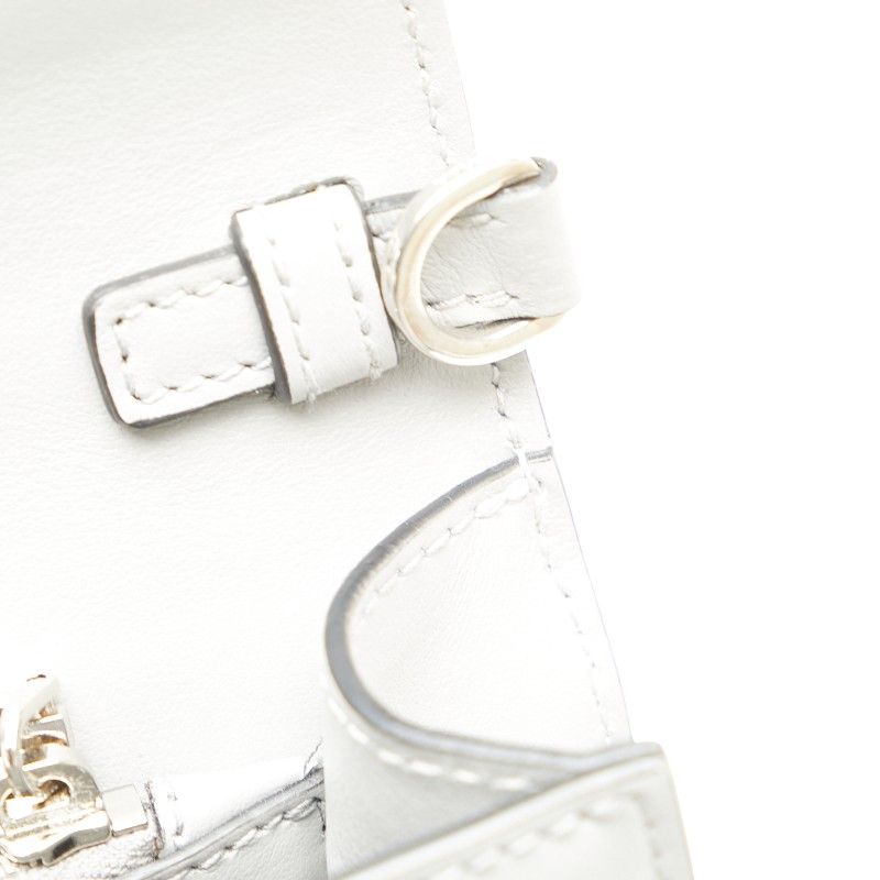 Prada Studs Crossbody Shoulder Bag Gray Leather 1 — view 5
