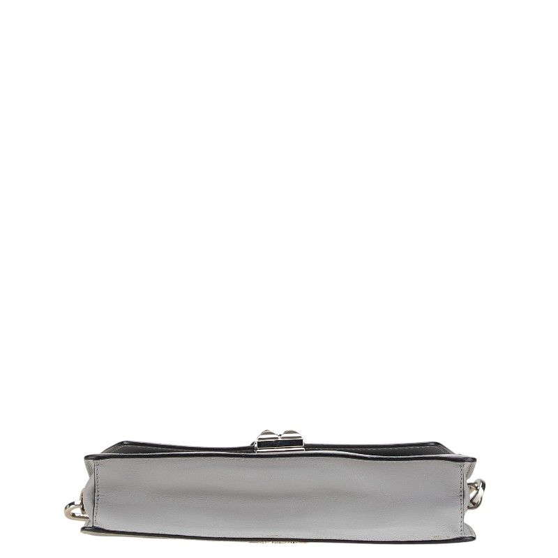 Prada Studs Crossbody Shoulder Bag Gray Leather 1 — view 3