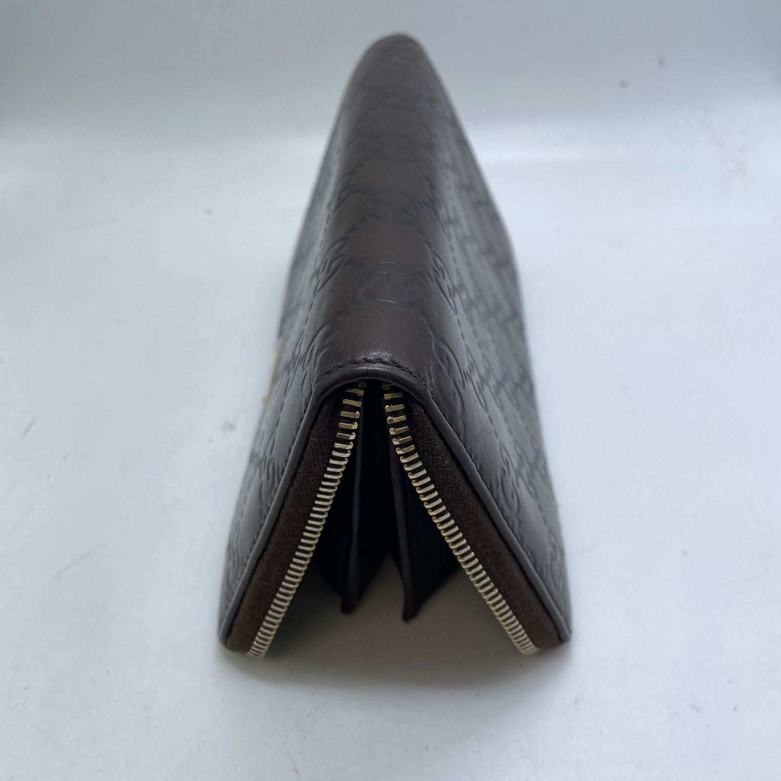Gucci Wallet Marais the Round Brown Gold Plate — view 4
