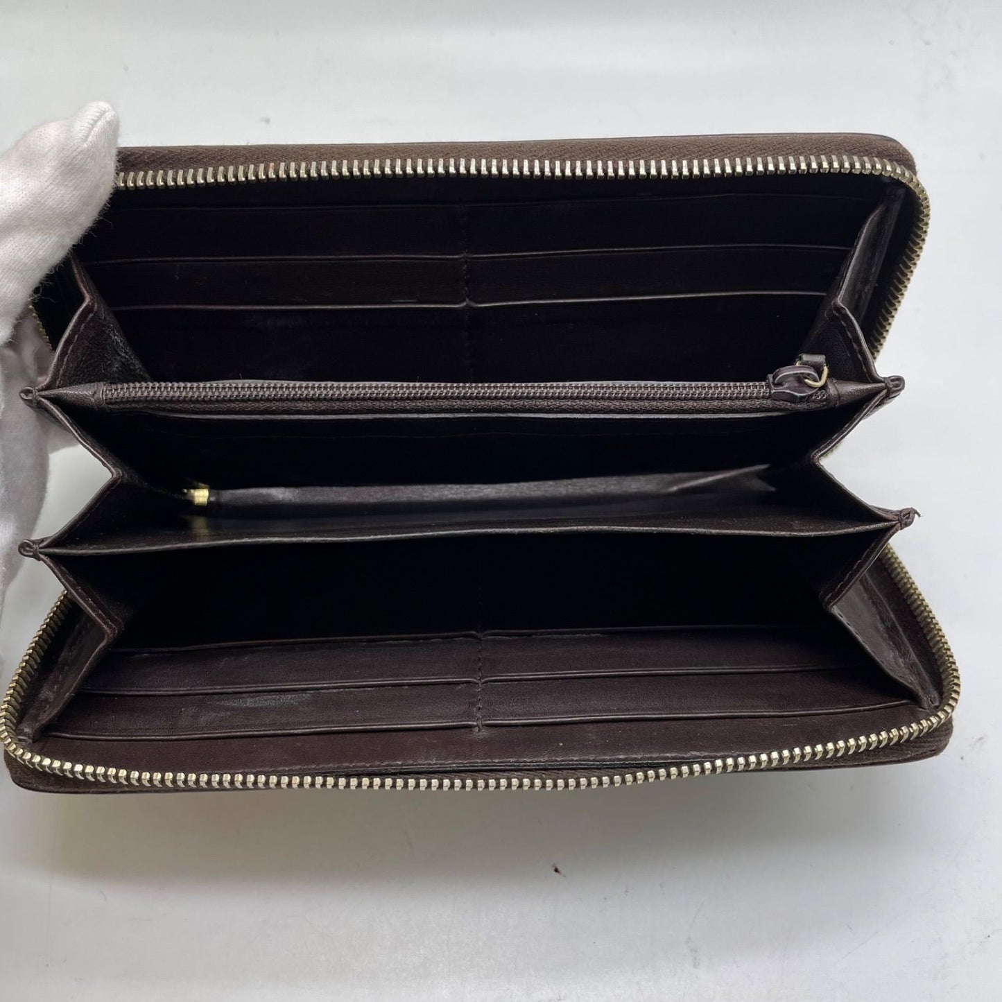 Gucci Wallet Marais the Round Brown Gold Plate — view 7