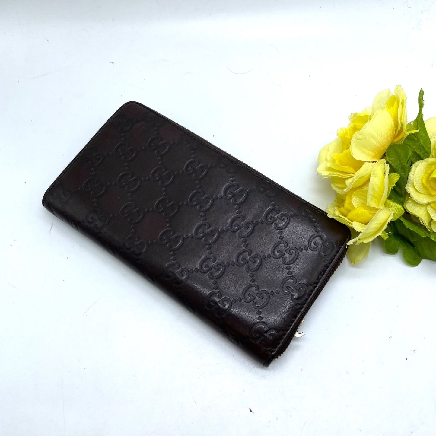 Gucci Wallet Marais the Round Brown Gold Plate — view 3