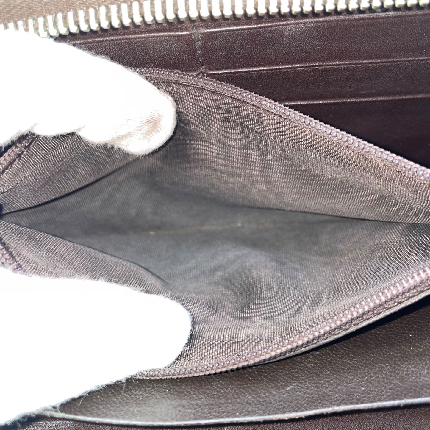 Gucci Wallet Marais the Round Brown Gold Plate — view 8